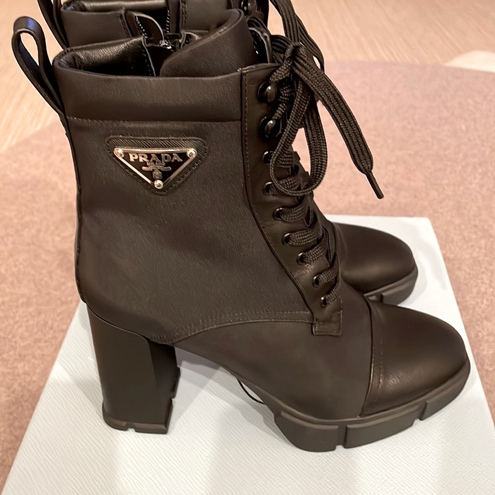 Prada Zip Up boots